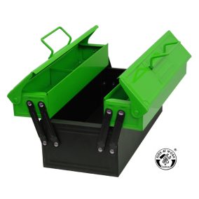 Djeco Szerszámtároló acéldoboz, zöld/fekete