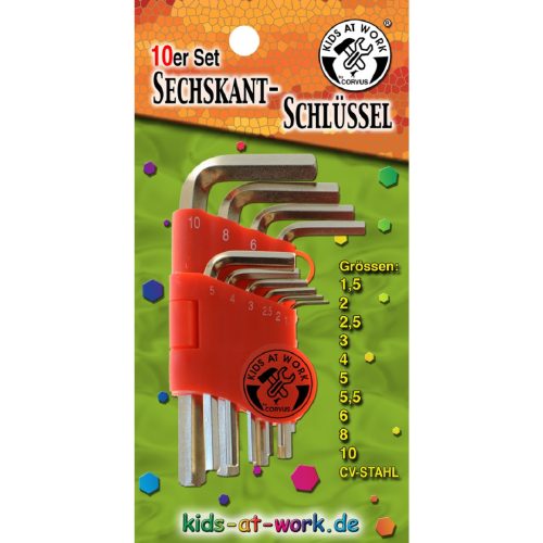 Djeco Imbuszkulcs készlet, 10 részes