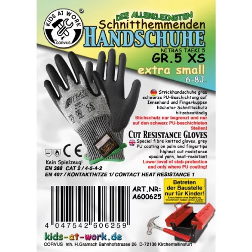 Djeco Vágásbiztos munkavédelmi kesztyű - 6-8 évesnek