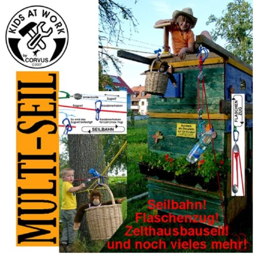 Djeco Többfunkciós kötélpálya 10 m kötéllel