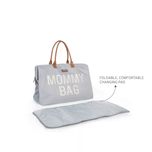 Childhome "Mommy Bag" Táska - Törtfehér/Szürke