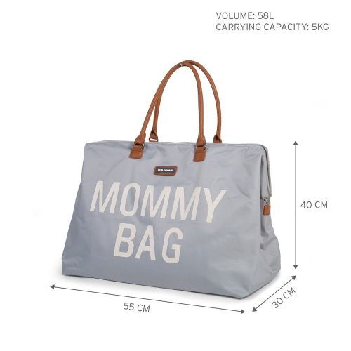 Childhome "Mommy Bag" Táska - Törtfehér/Szürke