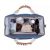 Childhome MOMMY BAG ® NURSERY BAG - SIGNATURE - VÁSZON - INDIGÓ-Kifutó termék!
