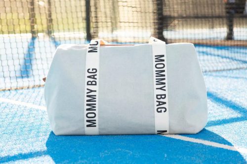 Childhome MOMMY BAG ® NURSERY BAG - SIGNATURE - VÁSZON - EKRÜ