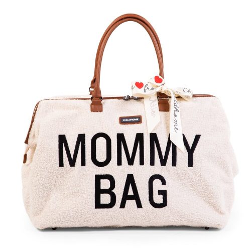 Childhome "Mommy Bag" Táska - Plüss - Fehér