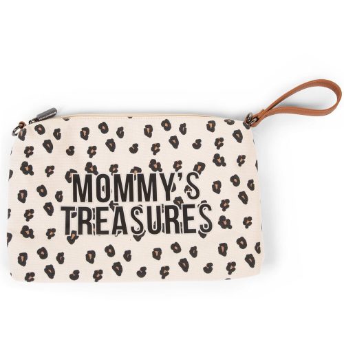 Childhome "Mommy's Treasures" Retikül - Vászon - leopárd mintás