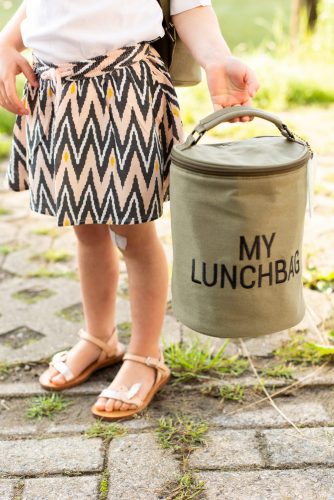 Childhome "My Lunchbag" Uzsonnás Táska - Vászon - Khaki