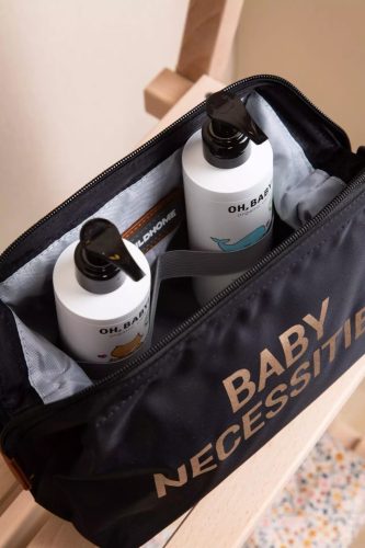 Childhome "Baby Necessities" Neszeszer - Fekete/Arany-Kifutó termék!