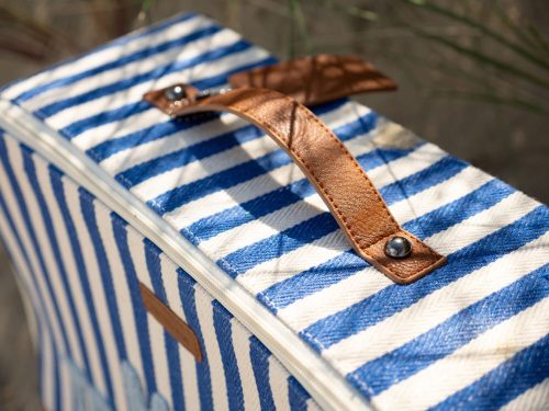 Childhome "Mini Traveller" Utazótáska - Vászon - kék/fehér csíkos