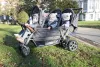 Childhome Hatszemélyes Babakocsi Automatikus Fékkel + Esővédővel + Napellenzővel - Antracit