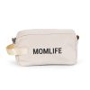 Childhome "Momlife" Piperetáska - Törtfehér/Fekete-Kifutó termék!