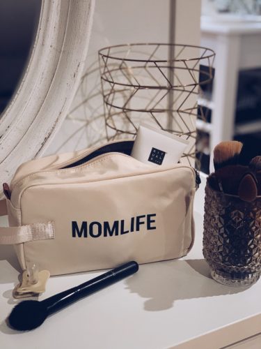 Childhome "Momlife" Piperetáska - Törtfehér/Fekete-Kifutó termék!