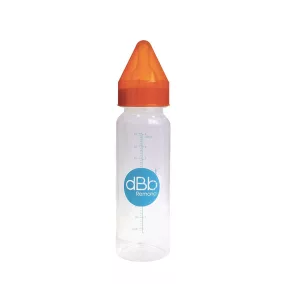 Dbb cumisüveg 270 ml, újszülött szilikon cumi, Orange