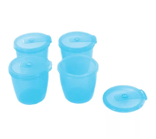 Dbb Baby Snack 4 db tálka szett tányérral és kanállal