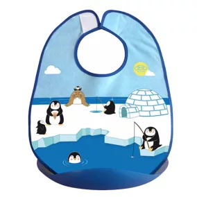 dBb előke levehető zsebbel, pingvinek