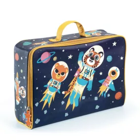 Djeco Kis textil bőrönd - Űrutazás - Space suitcase