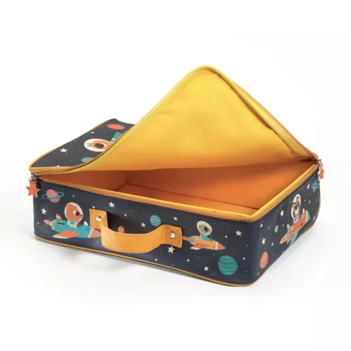 Djeco Kis textil bőrönd - Űrutazás - Space suitcase