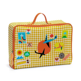 Djeco Kis textil bőrönd - Repülős - Graphic suitcase