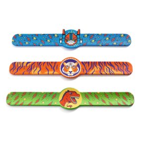   Djeco Rácsapós karkötő - Dínó, Tigris, Szuperhős - Winding bracelets dino, tiger, superhero