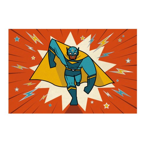 Djeco Meghívó készlet - Szuperhős egy napra - Pow ! Bang !