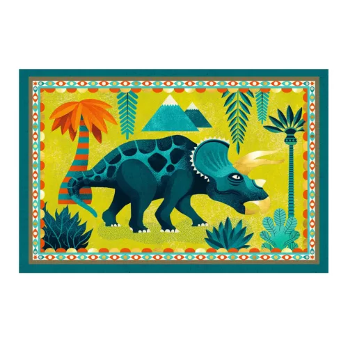 Djeco Meghívó készlet - Dínó parti - Cric croc, Dino Rock !