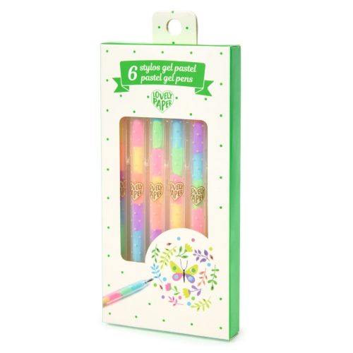 Djeco Zselés toll készlet - 6 pasztell színben - 6 pastel gel pens