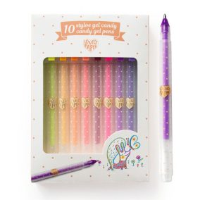   Djeco Zseléstoll készlet - 10 pasztell szín - 10 candy gel pens