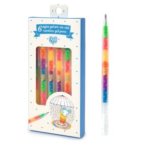   Djeco Zselés toll készlet - 6 szivárvány színben - 6 rainbow gel pens