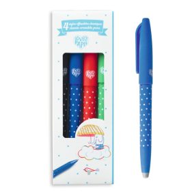  Djeco Radírozható tollkészlet - 4 színű - 4 Classic erasable pens