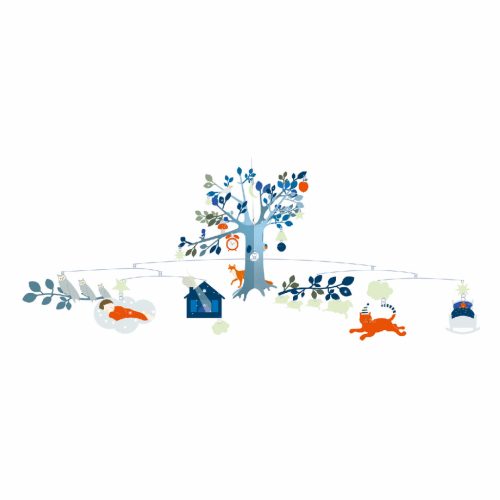 Djeco Szélmobil függődísz - Egy rendkívüli este - An unusual night