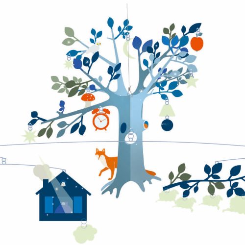 Djeco Szélmobil függődísz - Egy rendkívüli este - An unusual night