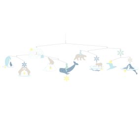   Djeco Szélmobil függődísz - Jegesmedvék - Polar bears (FSC)