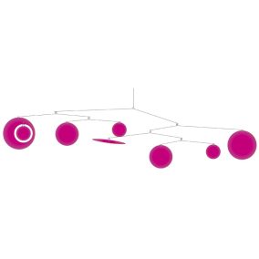   Djeco Szélmobil függődísz - Repkedő rózsaszín - Pink fly