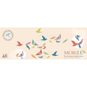   Djeco Szélmobil függődísz - Sokszínű Madarak - Mobile Katsumi-Multicolored birds