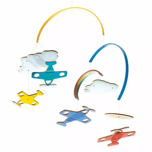 Djeco Szélmobil függődísz - Repülők - Planes