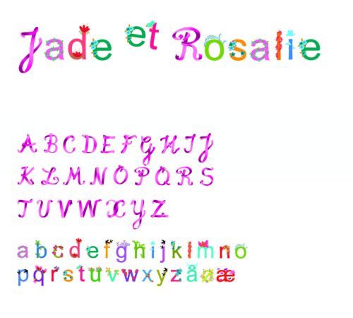 Djeco Falmatrica - Betűkészlet lánynak - Girls alphabet