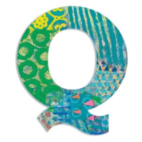 Djeco Dekorbetű - Q - Peacock letter