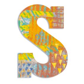 Djeco Dekorbetű - S - Peacock letter