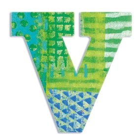 Djeco Dekorbetű - V - Peacock letter