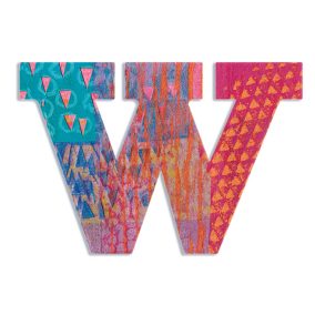Djeco Dekorbetű - W - Peacock letter