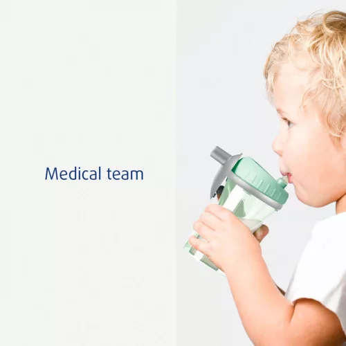 Difrax pohár szívószállal 250 ml Clay