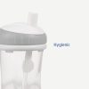 Difrax pohár szívószállal 250 ml, tégla piros