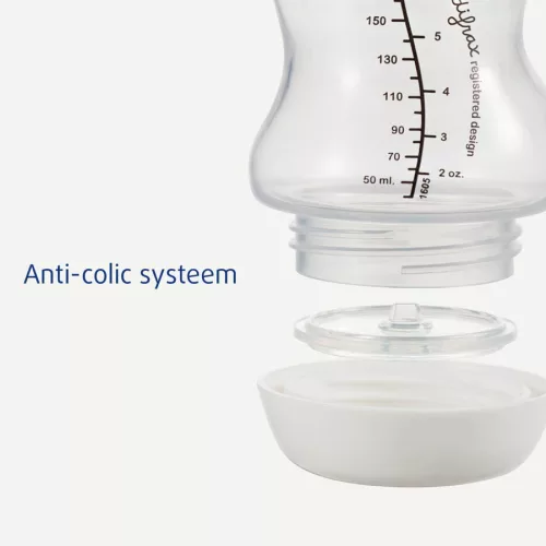 Difrax széles anti-colic S-cumisüveg, rózsaszín, 310 ml