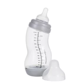 Difrax széles anti-colic S-cumisüveg, ezüst, 310 ml