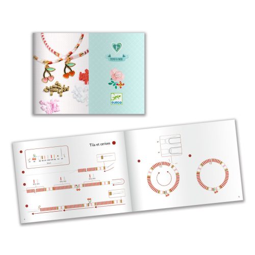 Djeco Ékszerkészítő készlet - Páros cseresznyék - Tila and Cherries