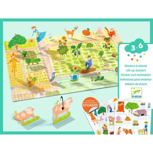 Matricázós sztorik, 3D - Élet vidéken - Lift-up stickers - Farm
