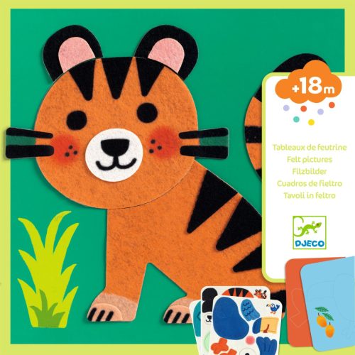 Djeco Kollázs műhely - Puha állatok filcből - Soft Animals