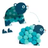 Djeco Pompom-kép készítés - Állatok és pomponok - Animals and Pom-pom Circles