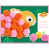 Djeco Pompom-kép készítés - Állatok és pomponok - Animals and Pom-pom Circles