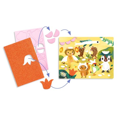 Djeco Kollázs műhely - Csillogó találkozók - Sparkling Parties